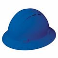 Americana Vent Full Brim Hard Hat w/ Mega Ratchet Suspensions - Blue